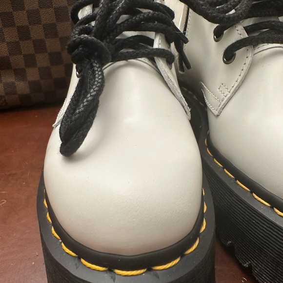 ❤️ Brand new DOC MARTENS JADON White Leather Lace-Up Boots - Picture 7 of 12